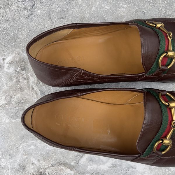 Jordaan Horsebit Web Loafers Brown Leather