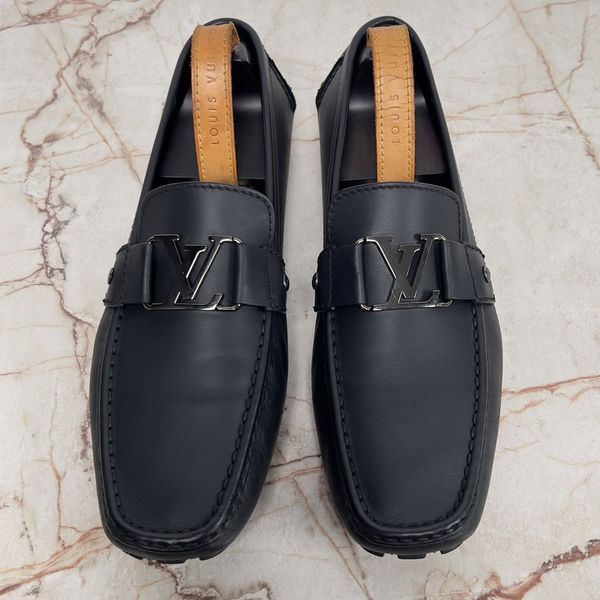 Monte Carlo Moccasins Black Leather
