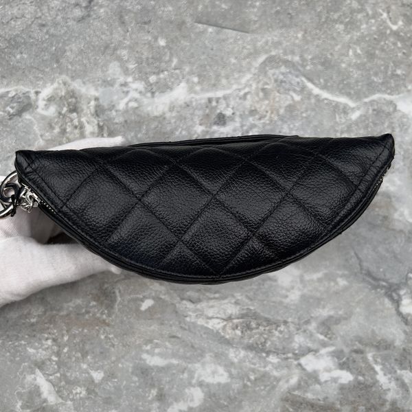 Uniform Belt Bag Black Matelasse Lambskin Caviar