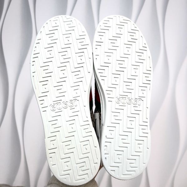 ACE Web Sneakers Beige Ebony Supreme Canvas Leather