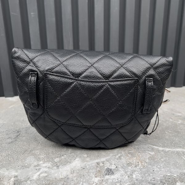 Uniform Belt Bag Black Matelasse Lambskin Caviar