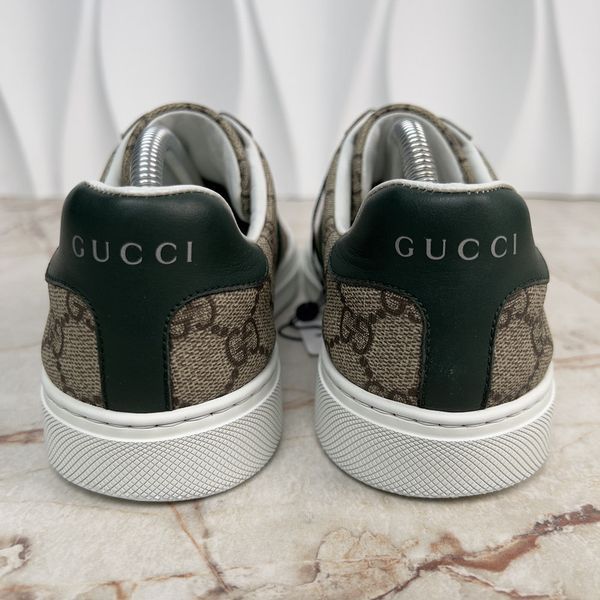 ACE Web Sneakers Beige Ebony Supreme Canvas Leather