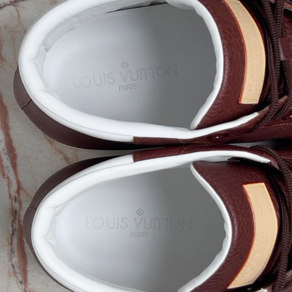 Surfside Logo Sneakers Graine Brown Leather