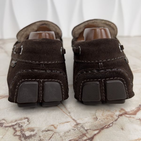 Louis Vuitton Arizona Moccasins Brown Fur Suede