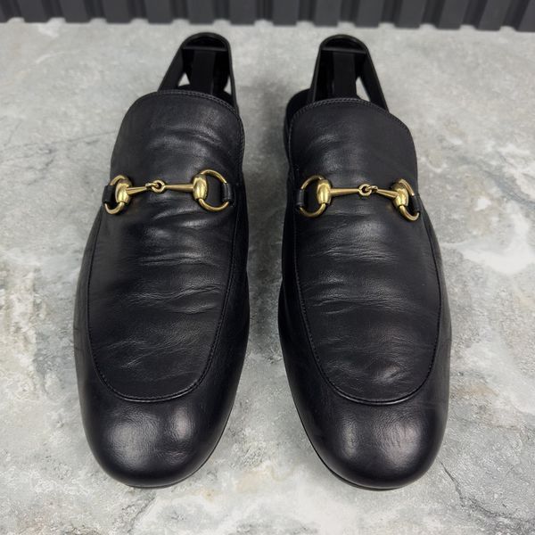 Jordaan Horsebit Mule Black Leather