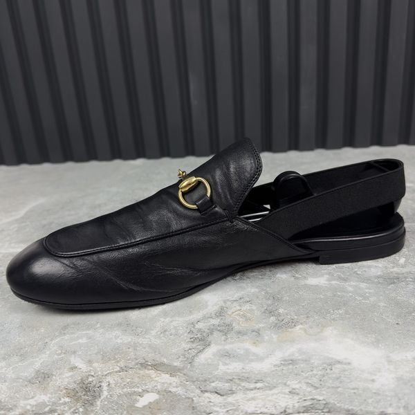 Jordaan Horsebit Mule Black Leather