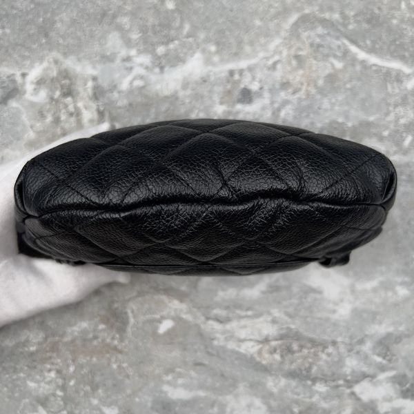 Uniform Belt Bag Black Matelasse Lambskin Caviar