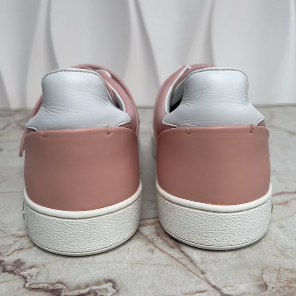Frontrow Logo Strap Sneakers Pink Leather