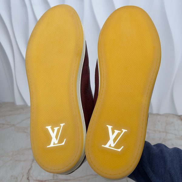 Surfside Logo Sneakers Graine Brown Leather