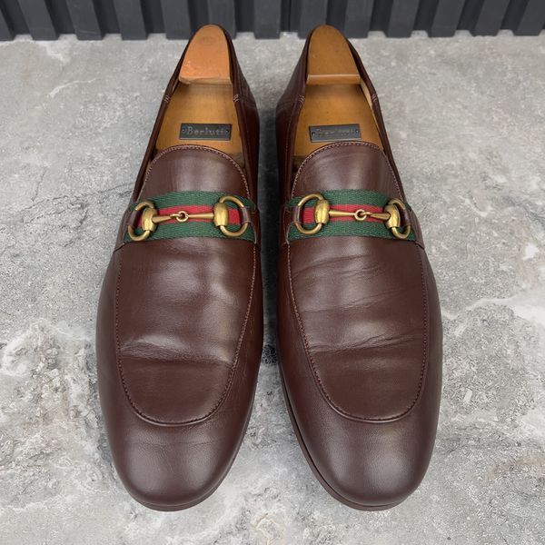 Jordaan Horsebit Web Loafers Brown Leather
