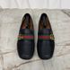 Marmont GG Web Driving Moccasin Black Leather