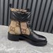 Marmont Maxi GG Monogram Canvas Ankle Boots Black Leather