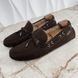 Louis Vuitton Arizona Moccasins Brown Fur Suede