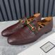 Jordaan Horsebit Web Loafers Brown Leather