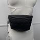 Uniform Belt Bag Black Matelasse Lambskin Caviar