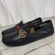 Marmont GG Web Driving Moccasin Black Leather