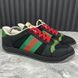 Screener GG Trainer Sneakers Black Leather