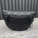 Uniform Belt Bag Black Matelasse Lambskin Caviar