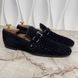 Lexington Loafer Perforated Blue Suede