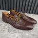 Jordaan Horsebit Web Loafers Brown Leather