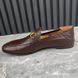 Jordaan Horsebit Web Loafers Brown Leather
