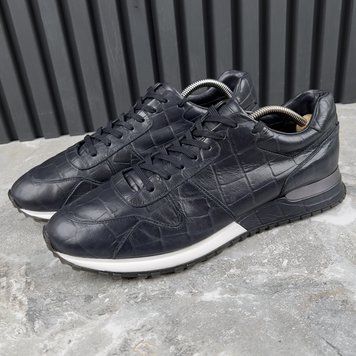 Run Away Sneakers Dark Blue Printed Crocodile