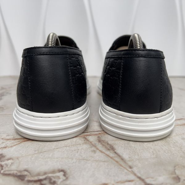 GG Monogram Slipon Embossed Leather