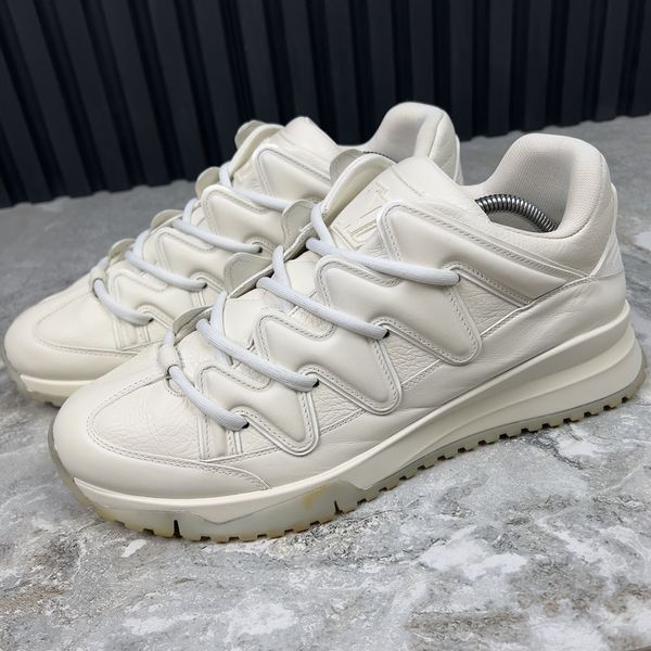 Zig Zag Sneakers Monogram White Leather
