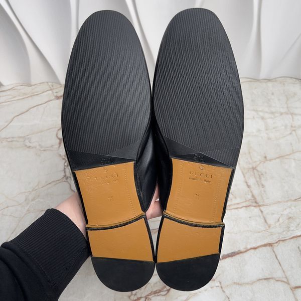Princetown Horsebit Mule Black Leather