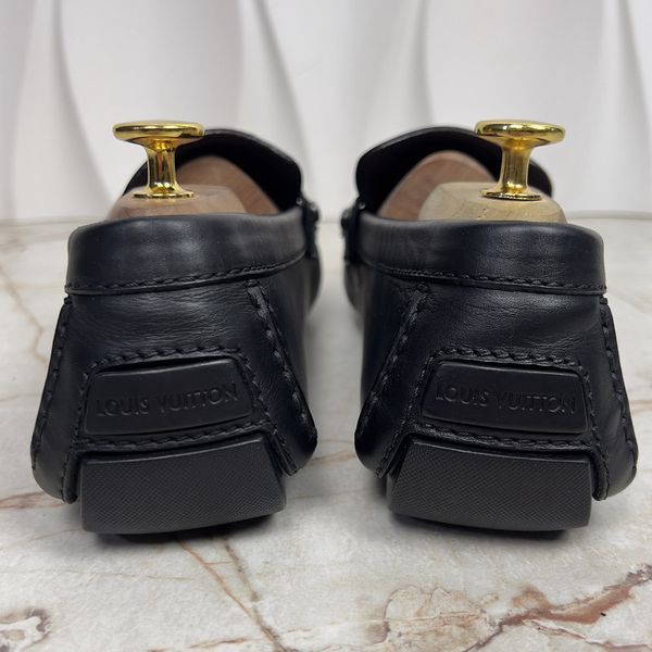 Monte Carlo Driving Moccasin Black Leather