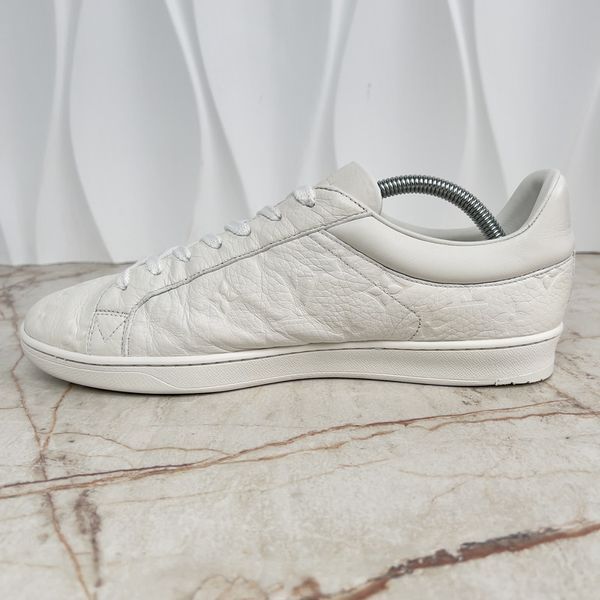 Luxembourg Monogram Sneaker White Grain Leather