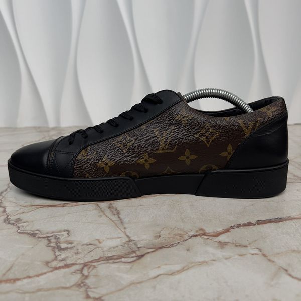 Match Up Monogram кросівки чорні шкіряні 3813 фото