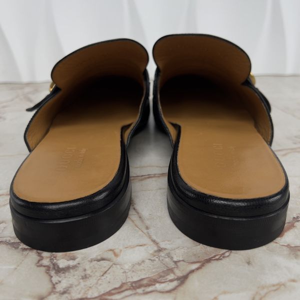 Donnie Double G Web Mules Black Leather