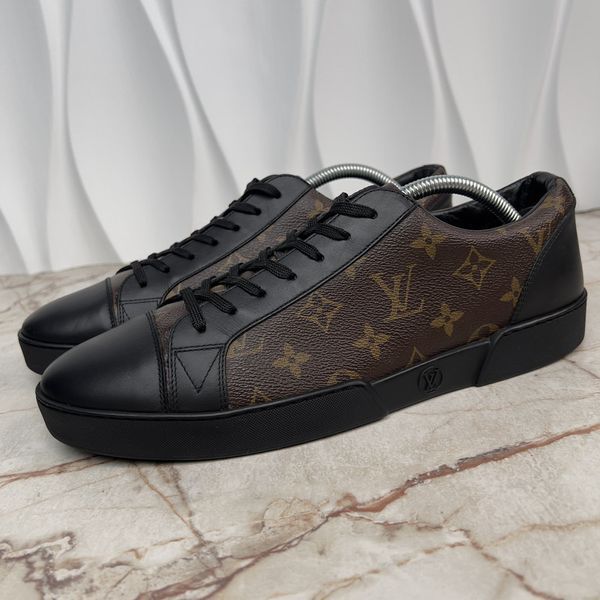 Match Up Monogram кросівки чорні шкіряні 3813 фото