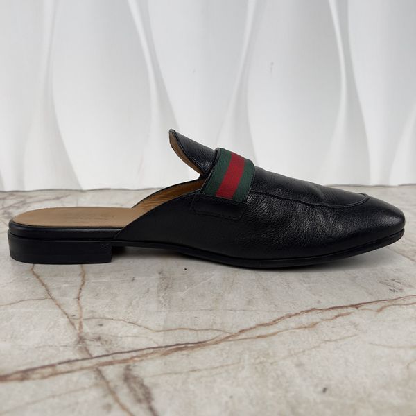 Donnie Double G Web Mules Black Leather