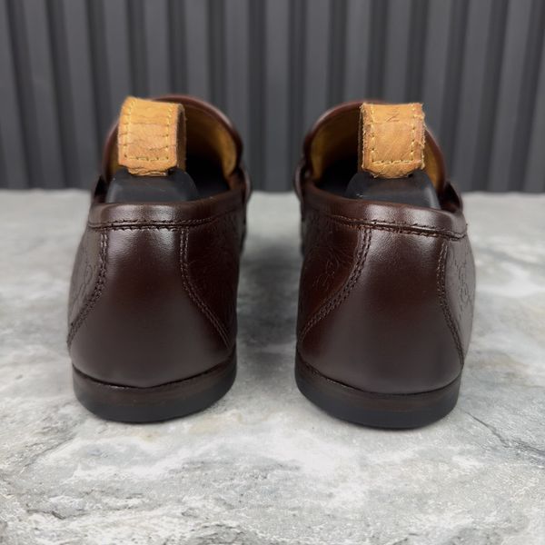 Tom Ford Era GG Monogram лофери коричневі шкіряні 2867 фото