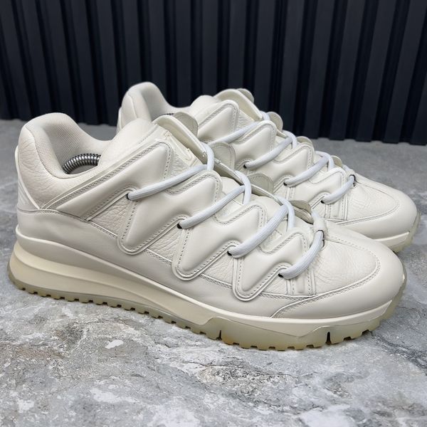 Zig Zag Sneakers Monogram White Leather