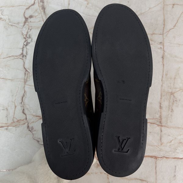 Match Up Monogram кросівки чорні шкіряні 3813 фото