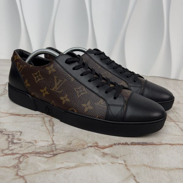Match Up Monogram кросівки чорні шкіряні 3813 фото