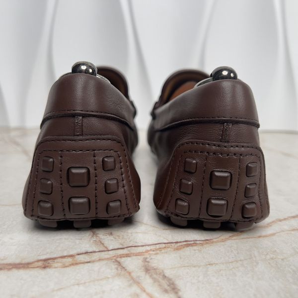 Ayrton Web GG Horsebit Moccasins Brown Leather