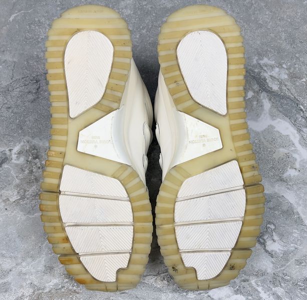 Zig Zag Sneakers Monogram White Leather