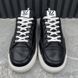 Charlie LV Logo Sneakers Black Leather