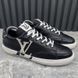 Charlie LV Logo Sneakers Black Leather