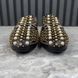 Princetown Horsebit Mules Pearl Studded Black Leather