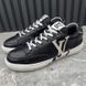Charlie LV Logo Sneakers Black Leather