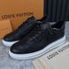 Beverly Hills Sneakers Black Leather Monogram Eclipse