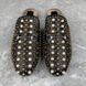 Princetown Horsebit Mules Pearl Studded Black Leather