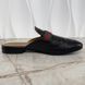 Donnie Double G Web Mules Black Leather