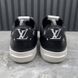 Charlie LV Logo Sneakers Black Leather