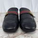 Donnie Double G Web Mules Black Leather